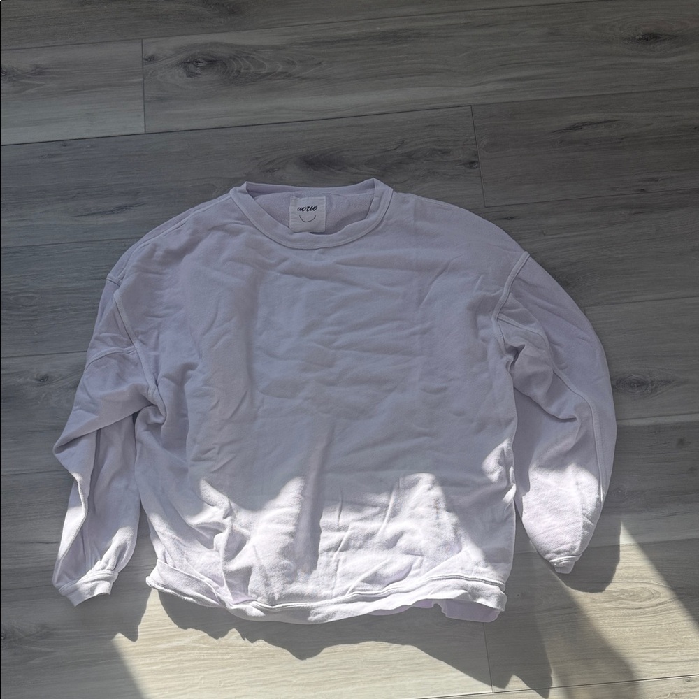 Aerie Light Purple Crewneck Sweater